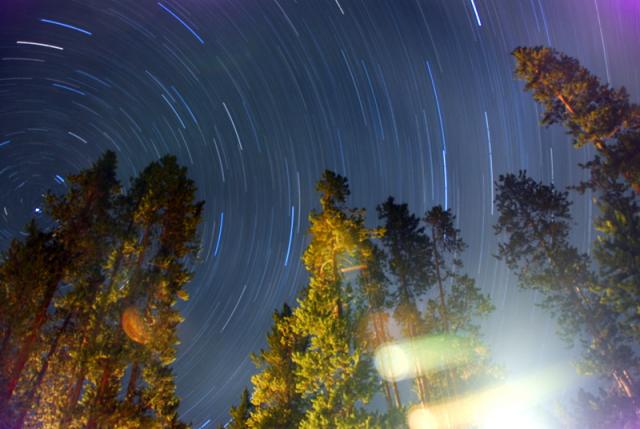 Stars over Madison Campground, Yellowstone National Park