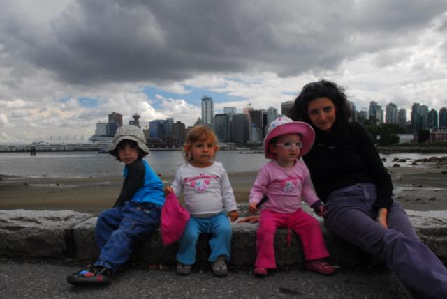 The view from Stanley Park to downtown Vancouver