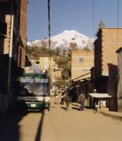 Illampu Mountain from Sorata street