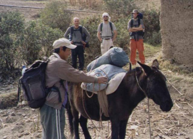 Walter the Guide and Negrito the Mule