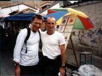 alon and hemi in otavalo market