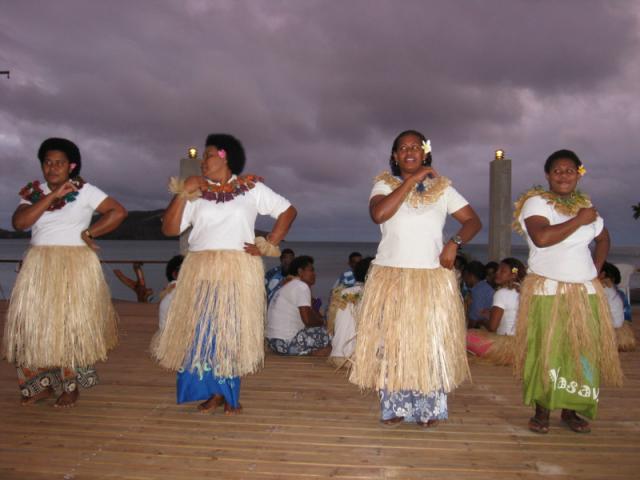 Meke performance, Nacula, Fiji
